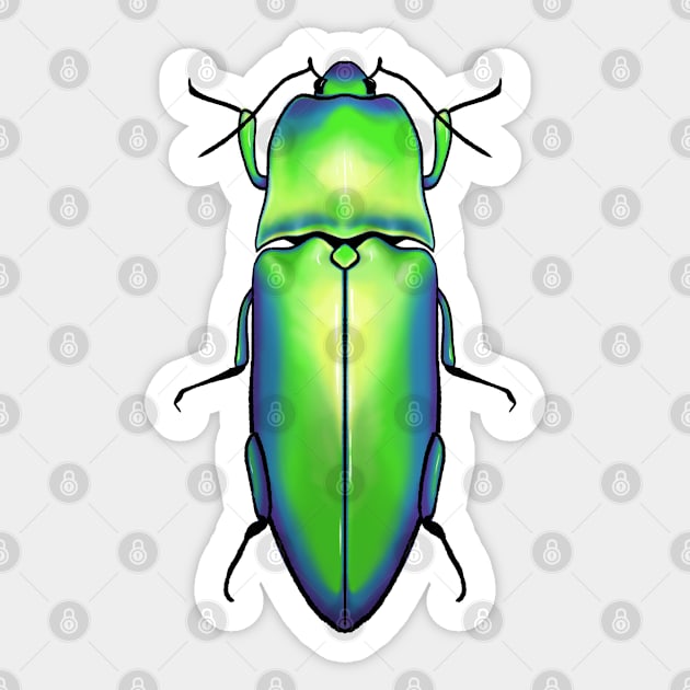 Beetle Sticker by Gwenpai